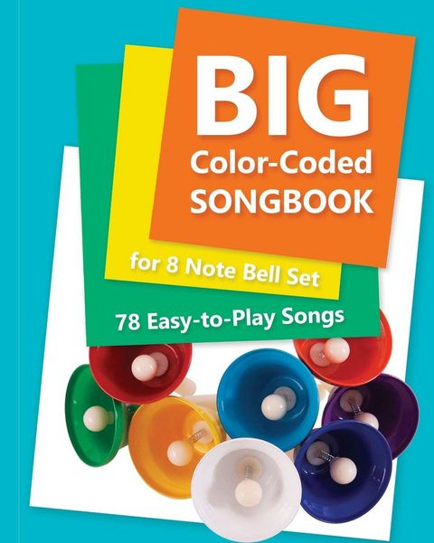 Produktbild: Big Color-Coded Songbook for 8 Note Bell Set