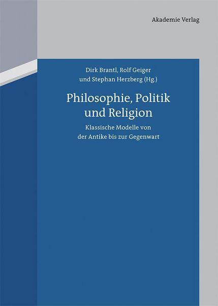 Produktbild: Philosophie, Politik und Religion