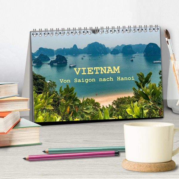 Produktbild: VIETNAM - Von Saigon nach Hanoi (Tischkalender 2026 DIN A5 quer), CALVENDO Monatskalender
