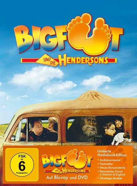Bigfoot und die Hendersons - Mediabook - Cover F - Limited Edition auf 333 Stück (Blu-ray+DVD)