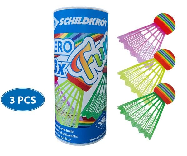 Produktbild: Schildkr&ouml;t 970912 - Badminton Ball Aero Fun, 3er-Set, f&uuml;r Kinder+Anf&auml;nger
