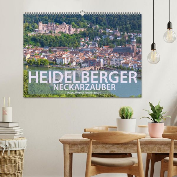 Produktbild: Heidelberger Neckarzauber (Wandkalender 2026 DIN A2 quer), CALVENDO Monatskalender
