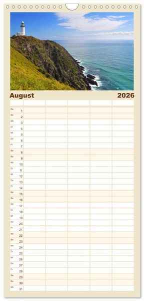 Produktbild: Familienplaner 2026 - Erlebe mit mir das unvergleichliche Australien mit 5 Spalten (Wandkalender, 21 x 45 cm) CALVENDO