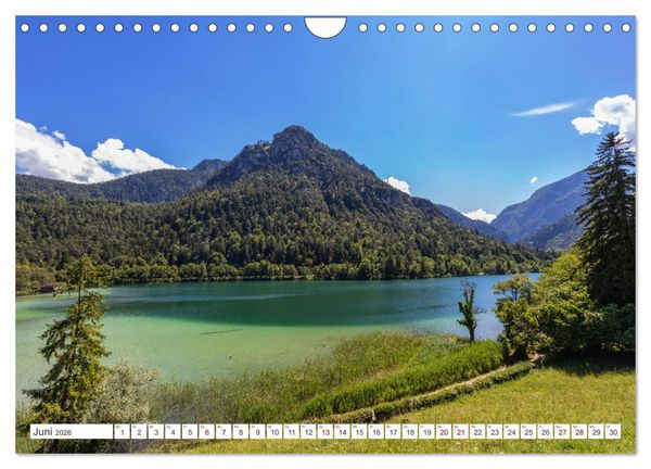 Produktbild: Bayern - Seen, Berge, Landschaft (Wandkalender 2026 DIN A4 quer), CALVENDO Monatskalender