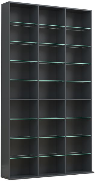 Produktbild: Holz CD DVD Standregal B&uuml;cherregal Regal Zilas XL