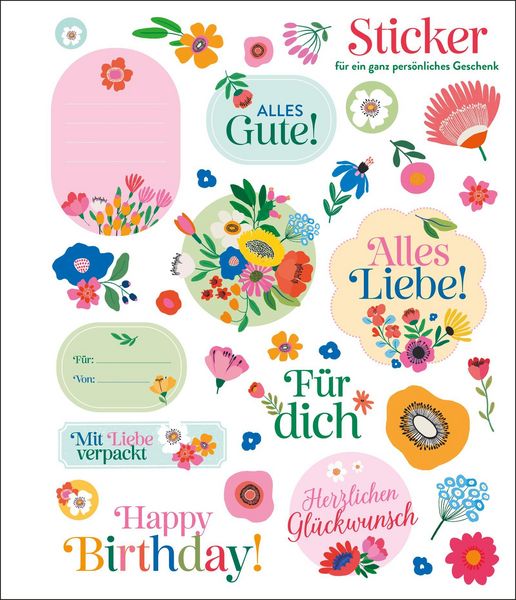 Produktbild: Mit Liebe verpackt &ndash; 10 Geschenkpapierbogen im Blumen-Design