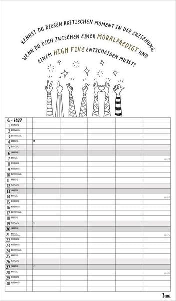 Produktbild: Visual Words Familienplaner 2027