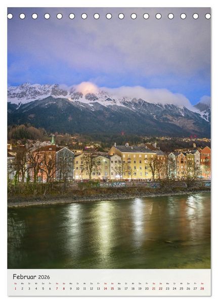 Produktbild: Innsbruck - Zwischen Gassen und Geschichte (Tischkalender 2026 DIN A5 hoch), CALVENDO Monatskalender