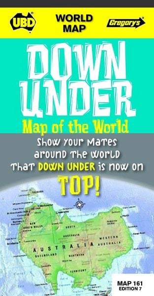 Produktbild: UBD Gregory's: Down Under World Map 161 7th ed