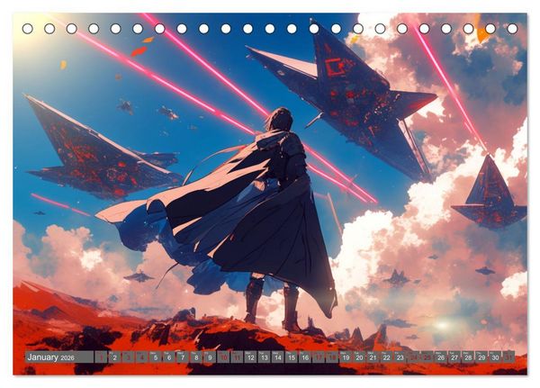 Produktbild: Starlight Warriors (Desk Calendar 2026 DIN A5 landscape), CALVENDO 12 Month DeskCalendar