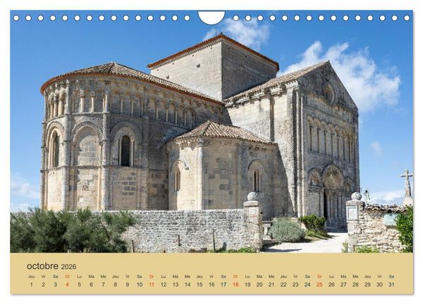 Produktbild: Charente-Maritime vacances sur la c&ocirc;te atlantique (Calendrier mural 2026 DIN A4 vertical), CALVENDO calendrier mensuel