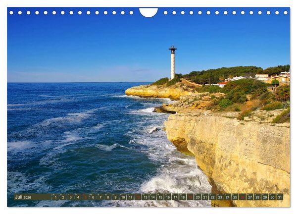 Produktbild: Costa de Ponent - Unterwegs zwischen Barcelona und Tarragona (Wandkalender 2026 DIN A4 quer), CALVENDO Monatskalender