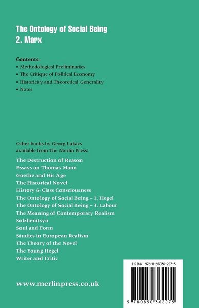 Produktbild: Ontology of Social Being, Volume 2 Marx