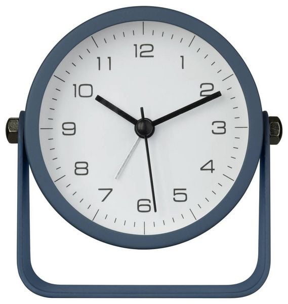Produktbild: TFA Dostmann 60.1042.06 Quarz Tischuhr Blau Alarmzeiten 1 Leisegang-Uhrwerk