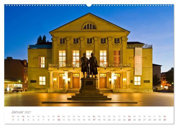 Produktbild: TH&Uuml;RINGEN 2027 (Wandkalender 2027 DIN A2 quer), CALVENDO Monatskalender