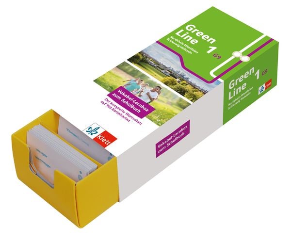 Produktbild: Green Line 1 G9 (Ausgabe ab 2019) Klasse 5 Vokabel-Lernbox zum Schulbuch