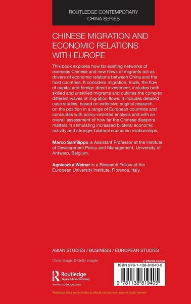 Produktbild: Chinese Migration and Economic Relations with Europe