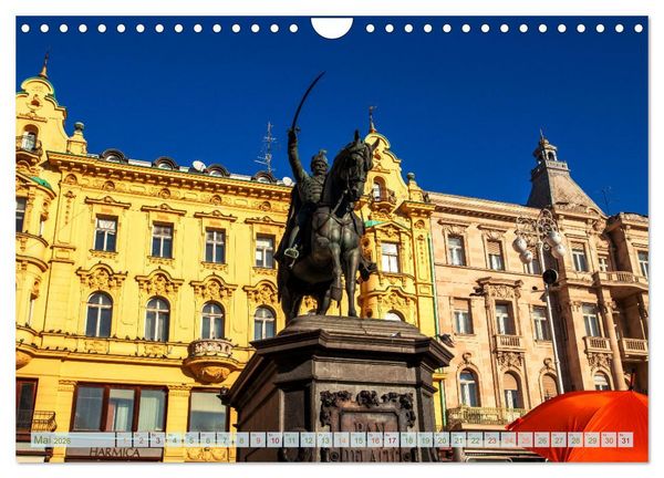 Produktbild: Zagreb - Kroatiens zauberhafte Hauptstadt (Wandkalender 2026 DIN A4 quer), CALVENDO Monatskalender