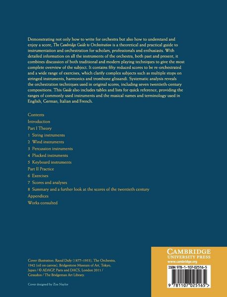 Produktbild: The Cambridge Guide to Orchestration