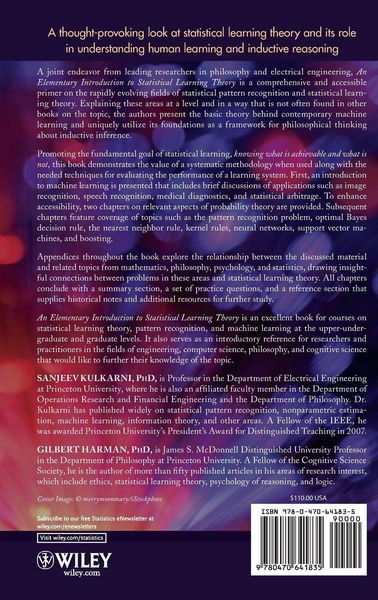 Produktbild: An Elementary Introduction to Statistical Learning Theory