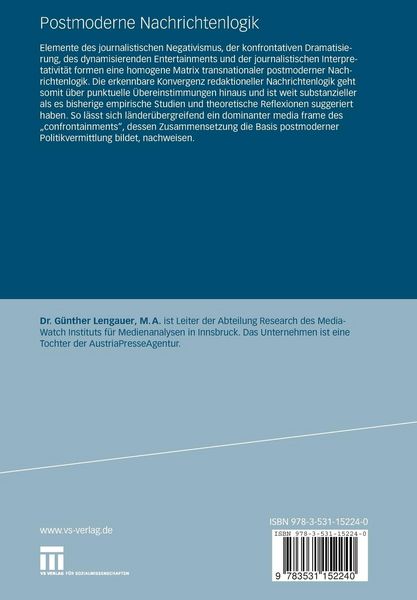 Produktbild: Postmoderne Nachrichtenlogik