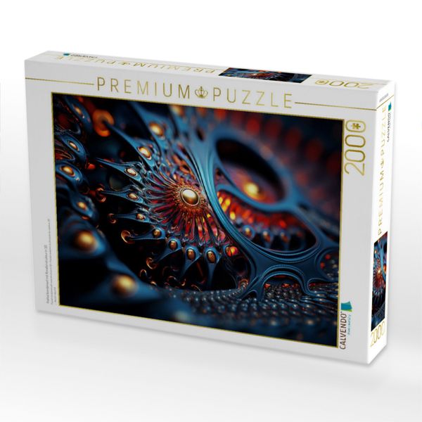 Produktbild: CALVENDO Puzzle Fraktal kombiniert mit Korallenstruktur in 3D | 2000 Teile Lege-Gr&ouml;&szlig;e 90x67cm Foto-Puzzle f&uuml;r gl&uuml;ckliche Stunden
