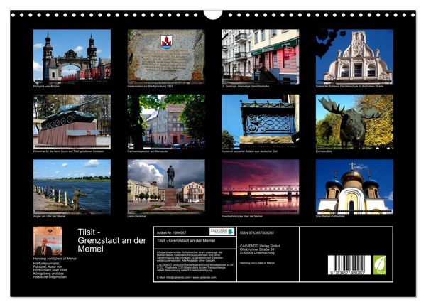 Produktbild: Tilsit - Grenzstadt an der Memel (Wandkalender 2026 DIN A3 quer), CALVENDO Monatskalender