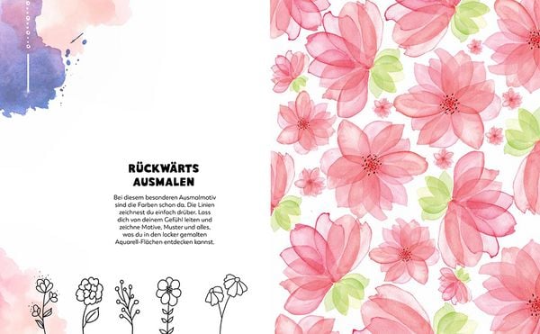 Produktbild: Achtsam zeichnen. Kreativbuch zum Reinzeichnen inkl. Fineliner!