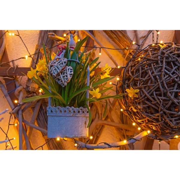 Produktbild: Idena Lichterkette 400 LED warmwei&szlig; 8h Timer 47,9m