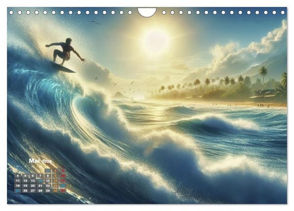 Produktbild: Big Wave Surfen (Wandkalender 2026 DIN A4 quer), CALVENDO Monatskalender