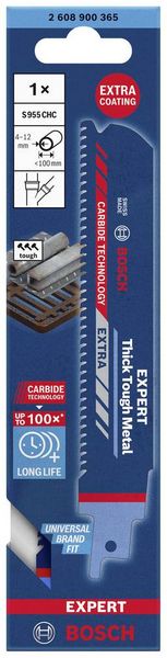 Produktbild: Bosch Accessories 2608900365 EXPERT &lsquo;Thick Tough Metal&rsquo; S 955 CHC S&auml;bels&auml;geblatt, 1&nbsp;St&uuml;ck S&auml;geblatt-L&auml;nge 150 mm 1 St.