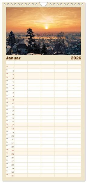 Produktbild: Familienplaner 2026 - Barockstadt Dresden mit 5 Spalten (Wandkalender, 21 x 45 cm) CALVENDO