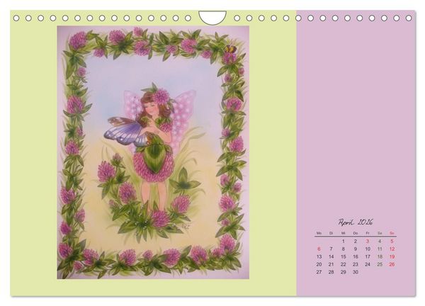 Produktbild: Blumen Elfen (Wandkalender 2026 DIN A4 quer), CALVENDO Monatskalender