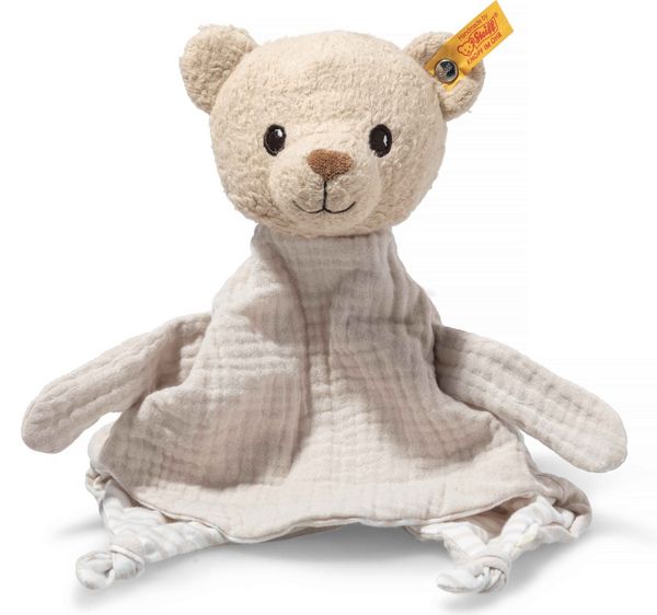 Produktbild: Steiff 242762 - Noah Teddyb&auml;r Schmusetuch, GOTS Pl&uuml;sch/Stoff, beige, 32 cm