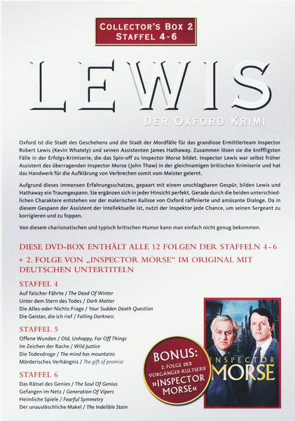 Produktbild: Lewis - Der Oxford Krimi - Collector's Box 2 [13 DVDs]