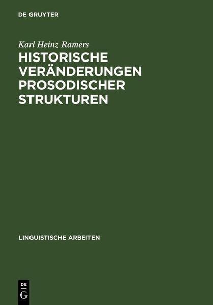 Produktbild: Historische Ver&auml;nderungen prosodischer Strukturen