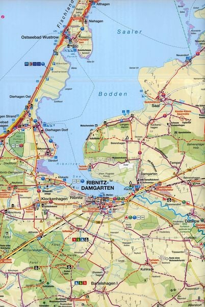 Produktbild: Fahrradkarte Dar&szlig;, Fischland, Zingst, Recknitztal
