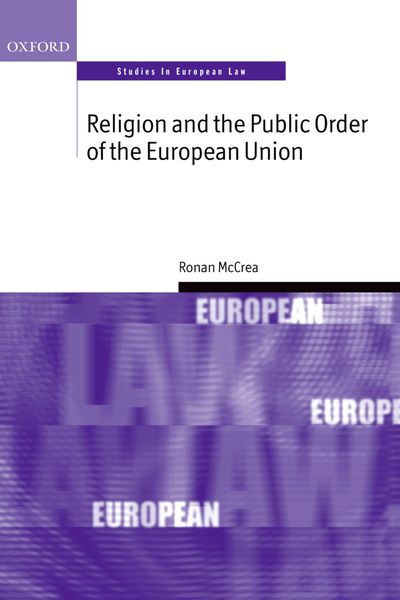 Produktbild: Religion and the Public Order of the European Union