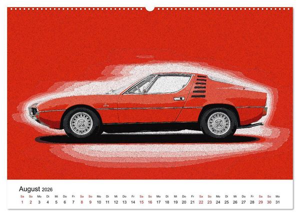 Produktbild: Car Art Edition Sportwagenlegenden (Wandkalender 2026 DIN A2 quer), CALVENDO Monatskalender