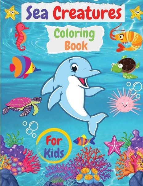 Produktbild: Sea Creatures Coloring Book For Kids