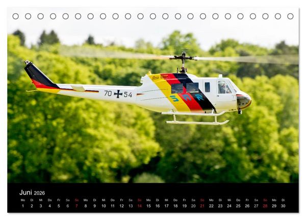 Produktbild: Modellhelis (Tischkalender 2026 DIN A5 quer), CALVENDO Monatskalender