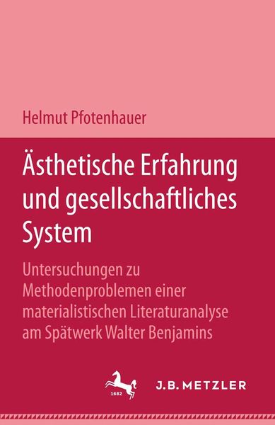 Produktbild: &Auml;sthetische Erfahrung und gesellschaftliches System