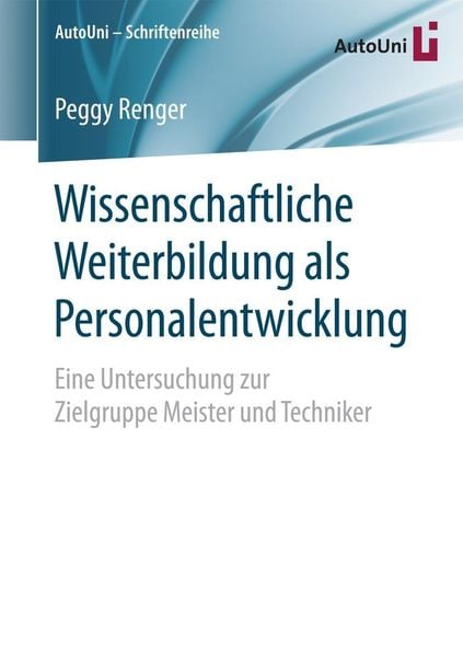 Produktbild: Wissenschaftliche Weiterbildung als Personalentwicklung