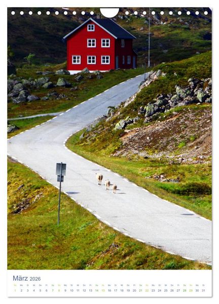 Produktbild: Norwegen - Unterwegs im Fjordland (Wandkalender 2026 DIN A4 hoch), CALVENDO Monatskalender