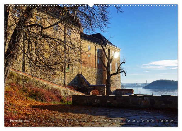 Produktbild: Oslo - Norwegen (hochwertiger Premium Wandkalender 2026 DIN A2 quer), Kunstdruck in Hochglanz