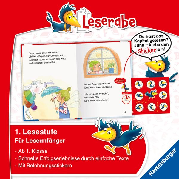 Leserabe 1. Lesestufe - Elfe Ella und der Einhorn-Schnupfen