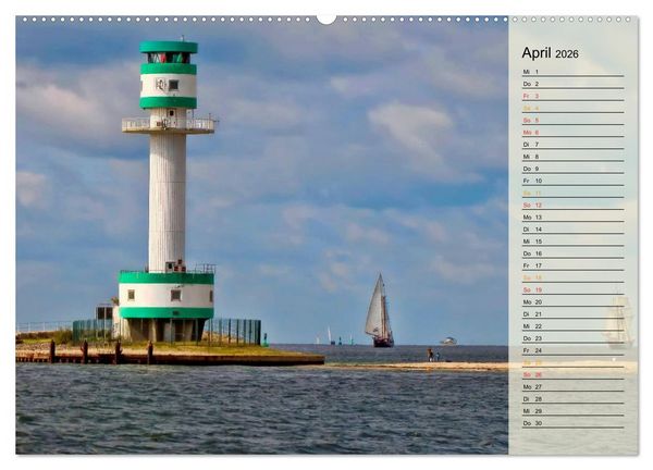 Produktbild: Leuchtt&uuml;rme - maritime Wegweiser in Deutschland (hochwertiger Premium Wandkalender 2026 DIN A2 quer), Kunstdruck in Hochglanz