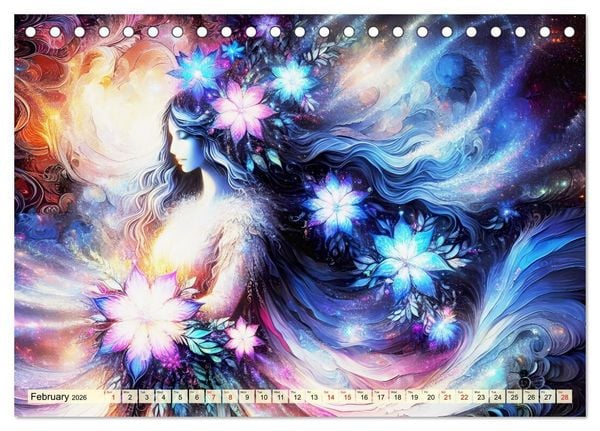 Produktbild: The flower elves Enchanting harmony (Desk Calendar 2026 DIN A5 landscape), CALVENDO 12 Month DeskCalendar