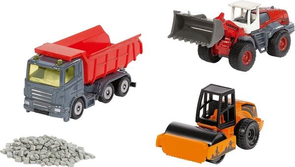 Produktbild: Siku 6329 Geschenkset Stra&szlig;enbau