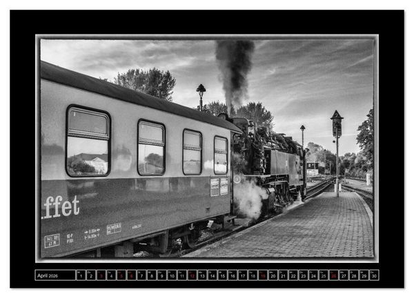 Produktbild: Unter Dampf - Eisenbahnromantik im Harz (Wandkalender 2026 DIN A3 quer), CALVENDO Monatskalender